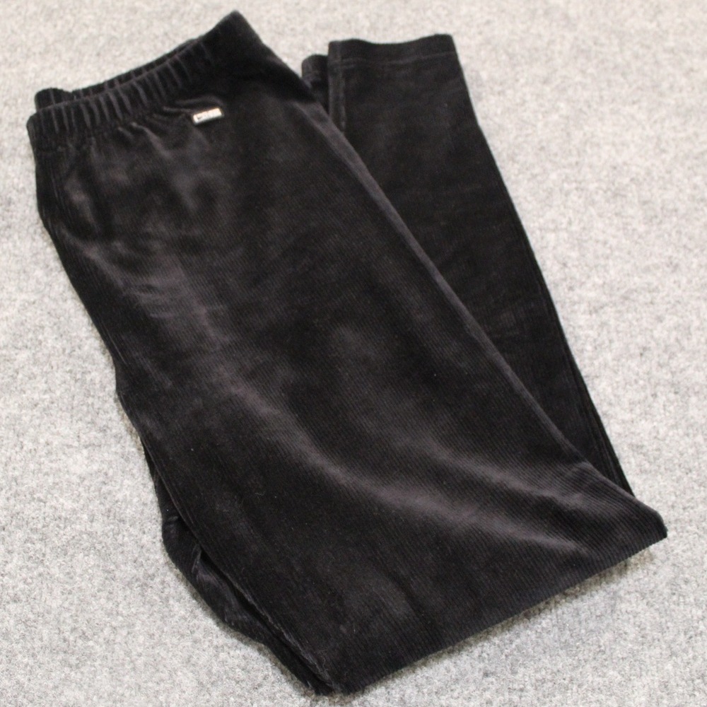 Lauren Ralph Lauren Corduroy Pants Elastic Waist Black Size L‎